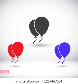 Balloons Vector icon