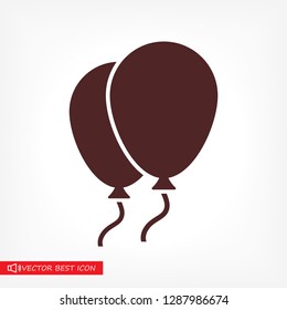 Balloons Vector icon