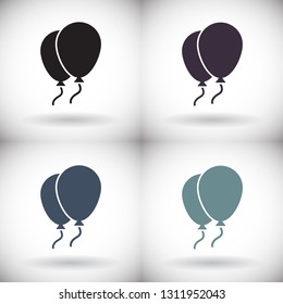 Balloons Vector icon