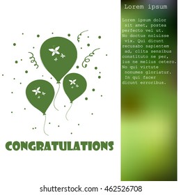 Balloons vector icon