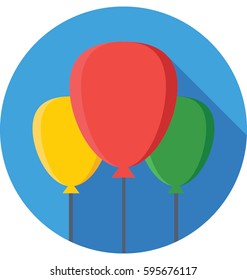 Balloons Vector Icon