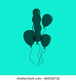balloons vector icon