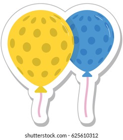 Balloons Vector Icon 