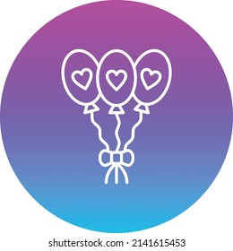 Balloons vector icon. Can be used for printing, mobile and web applications.