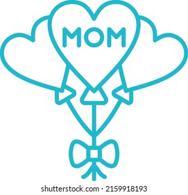 Balloons vector icon. Can be used for printing, mobile and web applications.