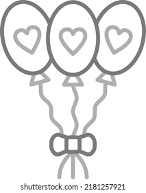 Icono vectorial de globos. Se puede usar para imprimir, móviles y aplicaciones web.