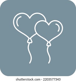Icono vectorial de globos. Se puede usar para imprimir, móviles y aplicaciones web.