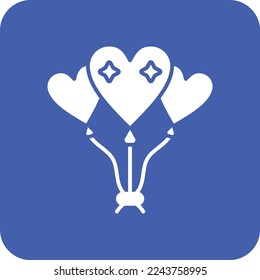 Balloons vector icon. Can be used for printing, mobile and web applications.