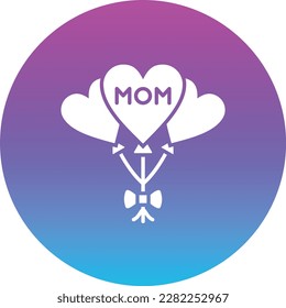 Balloons vector icon. Can be used for printing, mobile and web applications.