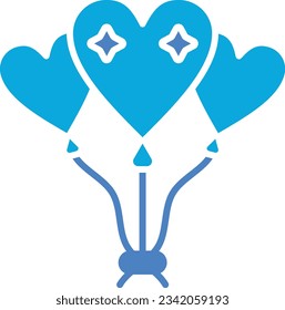 Icono vectorial de globos. Se puede usar para imprimir, móviles y aplicaciones web.