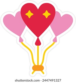 Balloons vector icon. Can be used for printing, mobile and web applications.