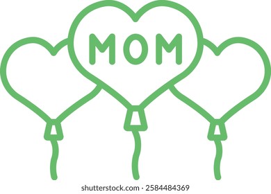 Balloons vector icon. Can be used for printing, mobile and web applications.