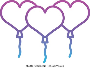 Balloons vector icon. Can be used for printing, mobile and web applications.