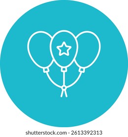 Balloons vector icon. Can be used for printing, mobile and web applications.