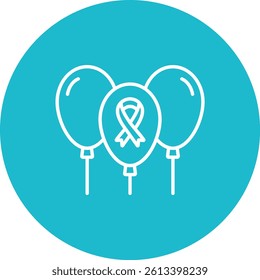 Balloons vector icon. Can be used for printing, mobile and web applications.