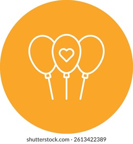 Balloons vector icon. Can be used for printing, mobile and web applications.