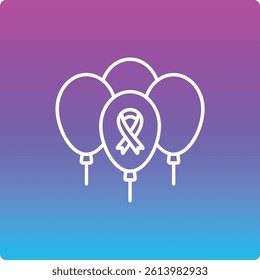 Balloons vector icon. Can be used for printing, mobile and web applications.