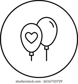 Balloons vector icon. Can be used for printing, mobile and web applications.