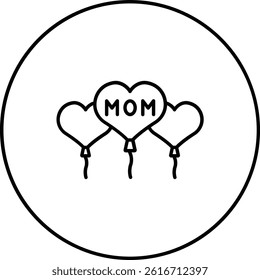 Balloons vector icon. Can be used for printing, mobile and web applications.