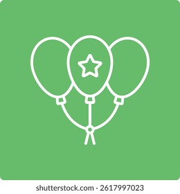 Icono de Vector de globos. Se puede utilizar para aplicaciones de impresión, móviles y de Web.