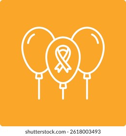 Balloons vector icon. Can be used for printing, mobile and web applications.