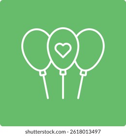 Balloons vector icon. Can be used for printing, mobile and web applications.
