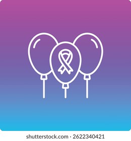 Balloons vector icon. Can be used for printing, mobile and web applications.