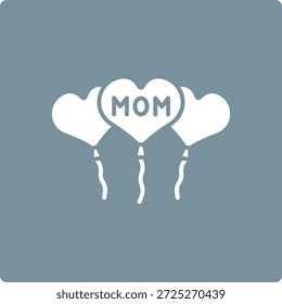 Icono de Vector de globos. Se puede utilizar para aplicaciones de impresión, móviles y de Web.