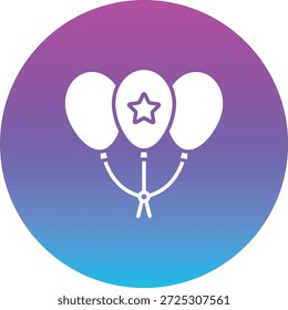 Icono de Vector de globos. Se puede utilizar para aplicaciones de impresión, móviles y de Web.