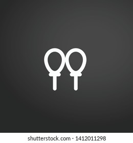 Balloons vector icon. Balloons concept stroke symbol design. Thin graphic elements vector illustration, outline pattern for your web site design, logo, UI. EPS 10.