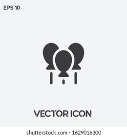 Balloons vector icon illustration. Ui/Ux. Premium quality. 