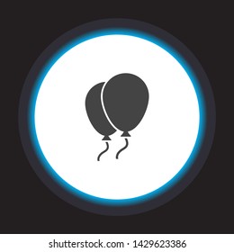 Balloons Vector icon . Lorem Ipsum Illustration design