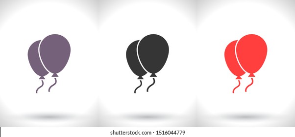 Balloons Vector icon . Lorem Ipsum Illustration design
