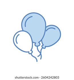 Balloons vector icon stock illustration