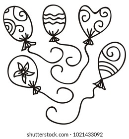 Balloons. Vector illustration