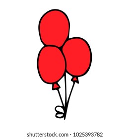 Balloons vector illustration. 