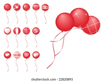 Balloons, vector illustration