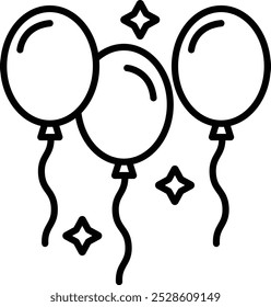 Icono detallado de la Ilustración vectorial de globos