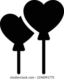balloons Vector illustration on a transparent background. Premium quality symmbols. Glyphs vector icons for concept and graphic design.