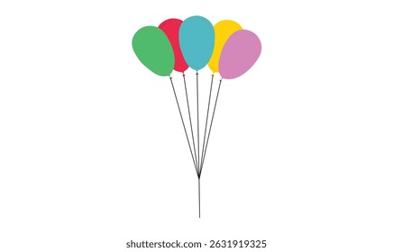 Balloons vector illustration for use.