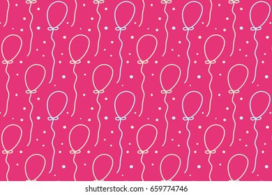 Balloons vector modern traditional festival seamless designed elegant pattern