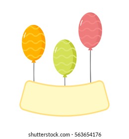 Balloons vector set.