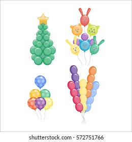 Balloons vector set.