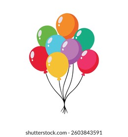 Balloons vector white background 1
