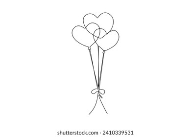 Balloons wedding attribute. Wedding minimalist concept.