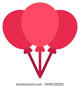 Balloons Wedding icon illustration For web, app, infographic, etc
