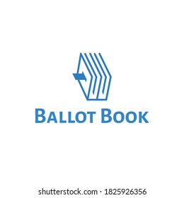 Ballot Book Logo Design, Ballot Logo Concept, Survey, Vote, Election concept, Creative Book