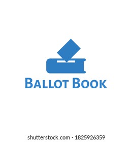 Ballot Book Logo Design, Ballot Logo Concept, Survey, Vote, Election concept, Creative Book
