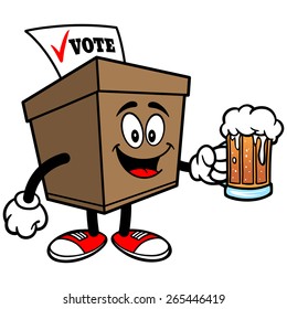 Ballot Box with Beer