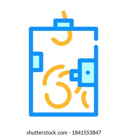 vector de icono de color de la urna de votación. signo de la urna. ilustración de símbolo aislado
